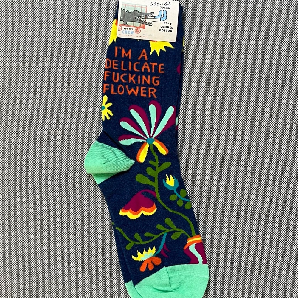 Blue Q Crew Socks